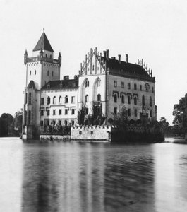 Kasteel Anif, Salzburg, Oostenrijk, ca. 1900s door Wurthle and Sons