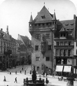 Nassauer Haus, Neurenberg, Beieren, Duitsland, ca. 1900