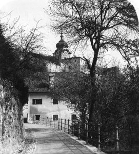 Nonnberg Abdij, Salzburg, Oostenrijk, c1900s door Wurthle and Sons