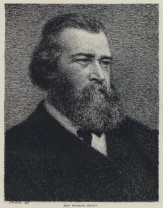 Jean Francois Millet, Franse schilder (litho) door Wyatt Eaton