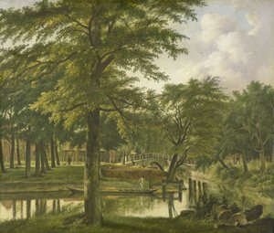 Gezicht op de Nieuwe Gracht bij het Bolwerk, Haarlem