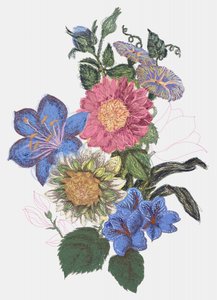 Levendig bloemenboeket door XHOZUCAN