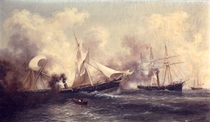 U.S.S. Kearsarge zinkt de Alabama