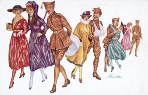 Soldaten en meisjes