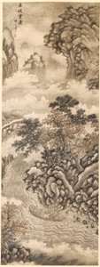 Wolken en golven bij de Wu-kloof, 1368-1644 door Xie Shichen