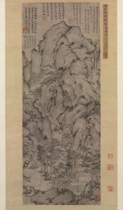 Stromen en bergen, 1372 door Xu Ben