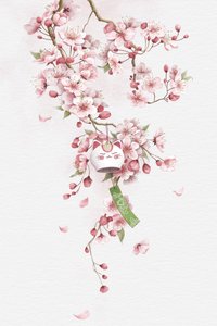 Sakura Gelukskat-bel door Xuan Thai