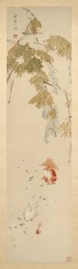 Wisteria en goudvissen 紫藤金魚圖 door Xugu