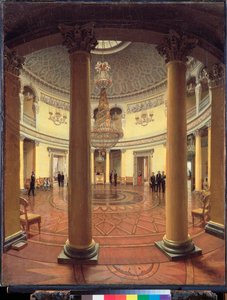 De rotonde van het Winterpaleis in Sint-Petersburg door Yefim Tukharinov
