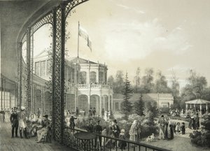 Het treinstation in Pavlovsk, 1840-1850 door Yegor Yegorovich Meier