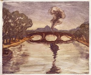 Een boot op de Seine, 1914