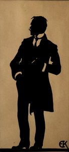 Portret van de dichter Jurgis Baltrusaitis 1873-1944, 1910s door Yelisaveta Sergeyevna Kruglikova
