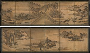 Landschap van de vier seizoenen