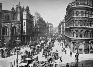 Queen Victoria Street, City of London, ca. 1910-1911 door York and Son
