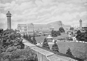 Het Crystal Palace, ca. 1896 door York and Son