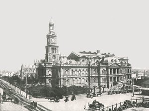 Het Nieuwe Stadhuis, Sydney, Australië, 1895 door York and Son