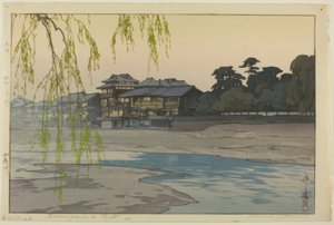 Kamogawa in Kyoto door Yoshida Hiroshi