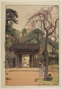 Plum Gateway door Yoshida Hiroshi