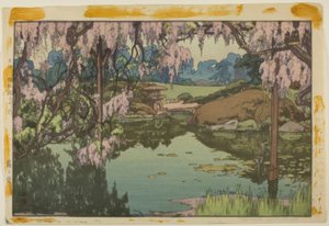 Wisteria door Yoshida Hiroshi