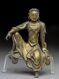 Bodhisattva Avalokitesvara, Yuan-dynastie (verguld brons) door Yuan Dynasty Chinese School