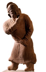 Chinese kunst: terracotta beeldje dat een 
