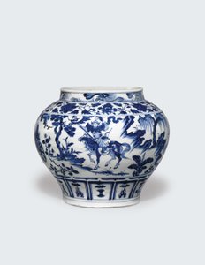 Witte en Blauwe Guan, midden 14e eeuw door Yuan Dynasty Chinese School