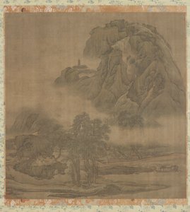 Picknick aan de Rivieroever, Qing-dynastie, 18e eeuw door Yuan Jiang