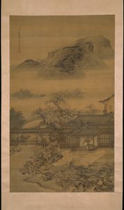 Lente in het Han Paleis 漢宮春曉圖 door Yuan Jiang