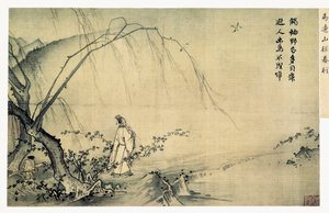 Op een Bergpad in de Lente, Song Dynastie door Yuan Ma