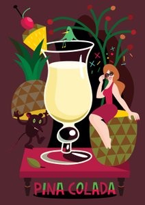 Pina Colada, 2017 (vectorillustratie)
