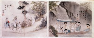 Koreaanse kunst: wandel- en bootscène