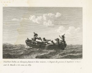 Jan Bart ontsnapt uit een Engelse gevangenis en steekt per roeiboot het Kanaal over, 1689