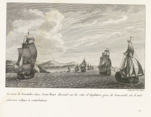 Jan Bart voor de Engelse kust bij Newcastle, 1692
