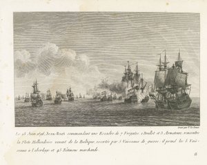 Treffen tussen een vloot onder Jan Bart en een Hollandse vloot, 1696