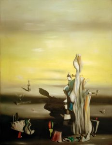 Abwesende Dame von Yves Tanguy