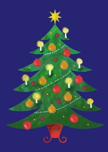 Feestelijke kerstboom door Yvonne Gustafsson