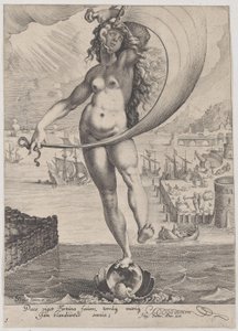 Fortuna, uit Deugden en Ondeugden, 1596-97 door Zacharias Dolendo