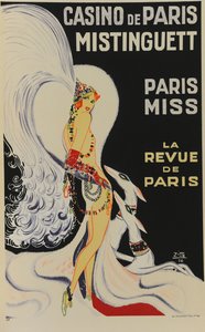 Casino de Paris. Mistinguett. Paris Miss, 1930 door Zig