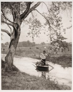 Een dijk in Suffolk door Frederick (attr. to) Barnard