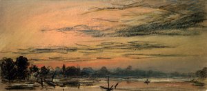Naschijnsel twee uur na zonsondergang door Frederick (attr. to) Barnard