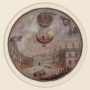 Een vroege ballonramp, ca. 1785
