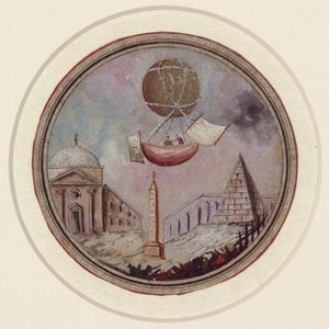 Een vroege ballonramp, ca. 1785 door Frederick (attr. to) Barnard