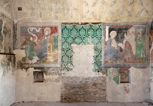 Versterkte Kerk van Biertan. Katholieke Torenfresco