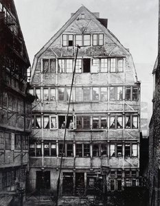 Geboorteplaats van de Duitse componist Johannes Brahms in Hamburg, Duitsland door William Walcutt