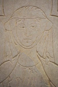 Bourgondië, Lancharre, gemeente Chapaize 71460. In de kerk van Notre Dame, Isabelle de Vauvry door . .