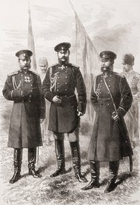 Generale staf van het Kaukasische leger tijdens de Russisch-Turkse Oorlog (1877-1878) door . .