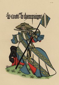 Graaf van Champagne, Comte de Champagne, met standaard
