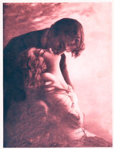 Kussend paar, ca. 1920 (illustratie)