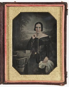 Daguerreotype van een vrouw, ca. 1845