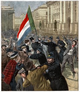 Demonstraties in Dublin door . .